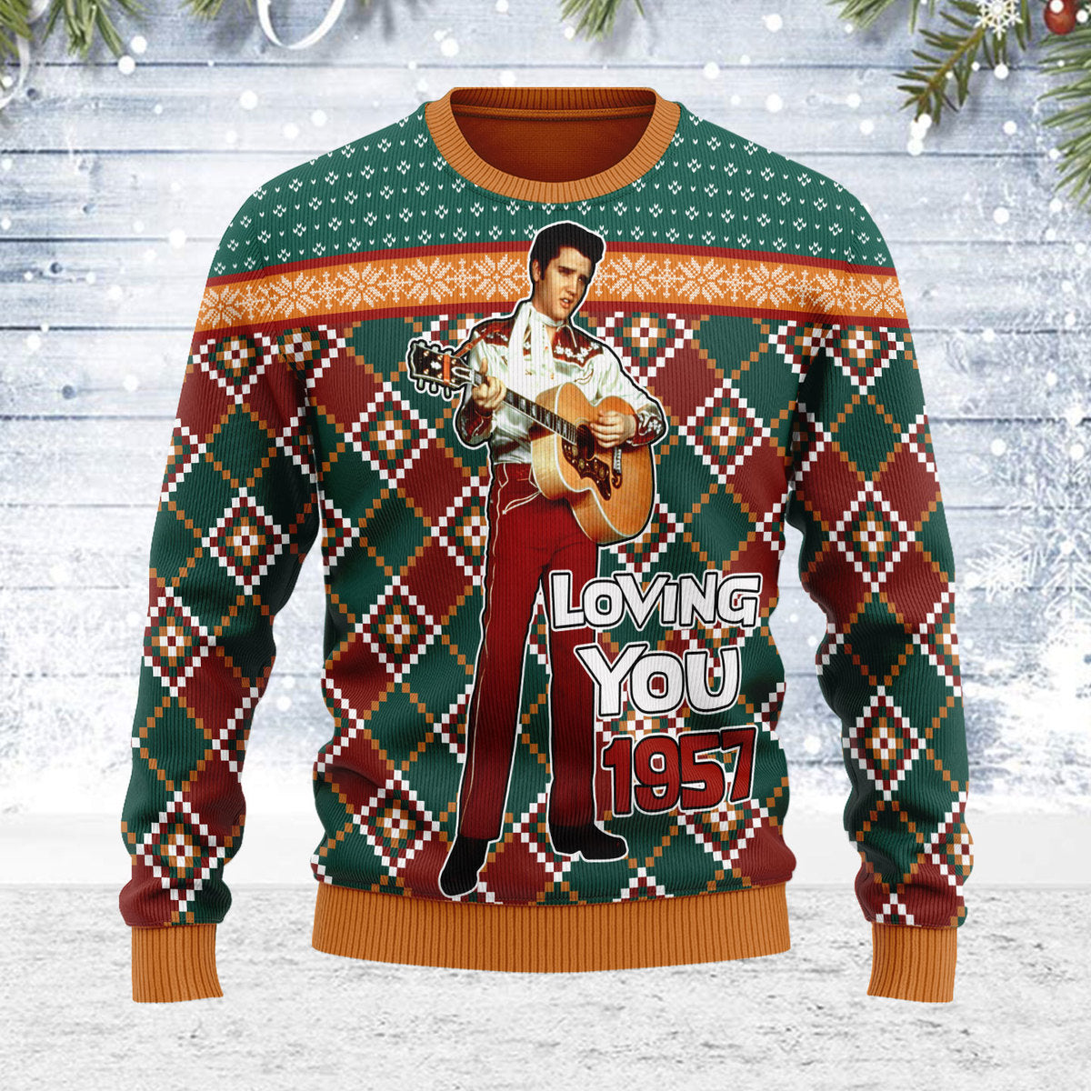 Elvis Presley 'Loving You' 1957 Christmas Ugly Sweatshirt