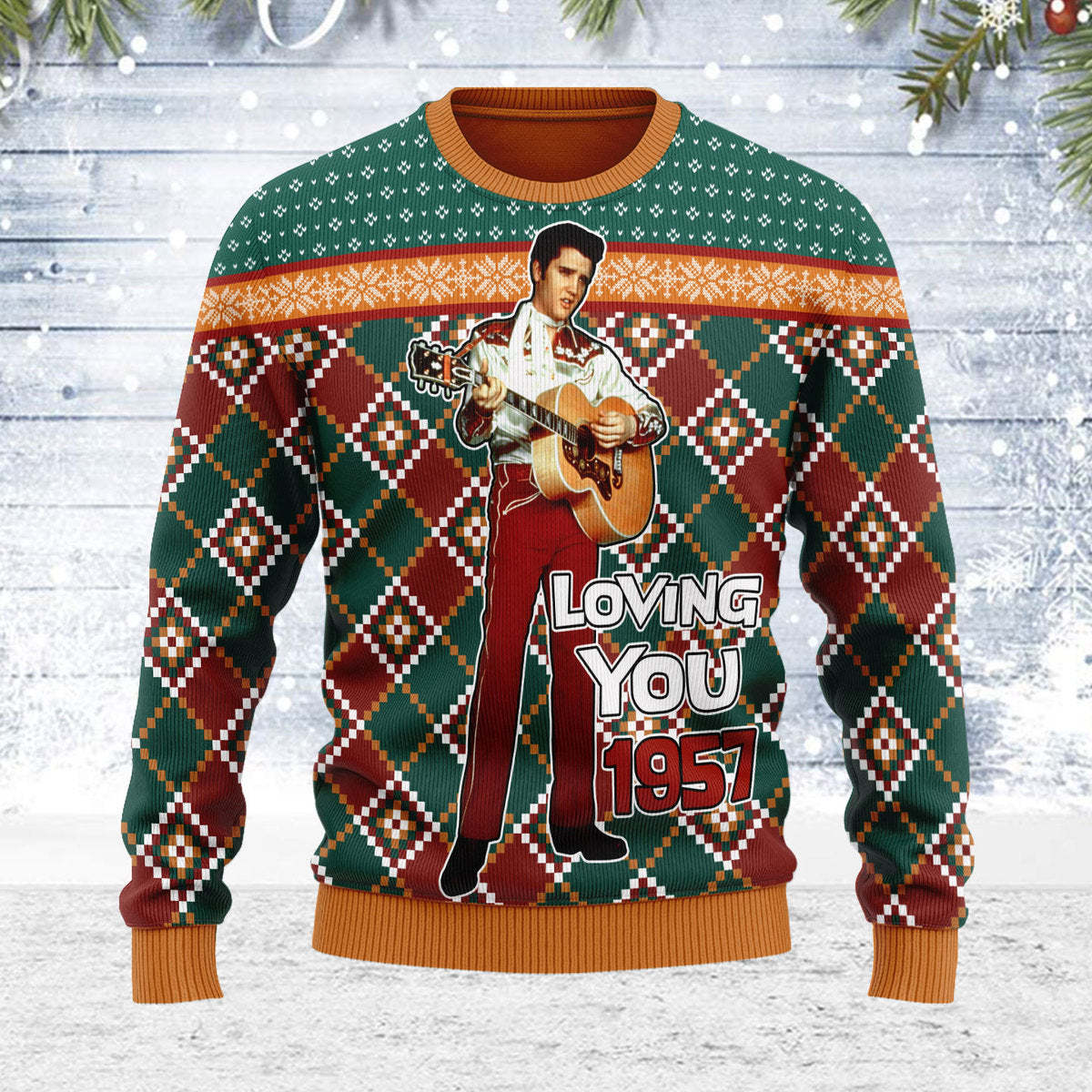 Elvis Presley 'Loving You' 1957 Christmas Ugly Sweatshirt