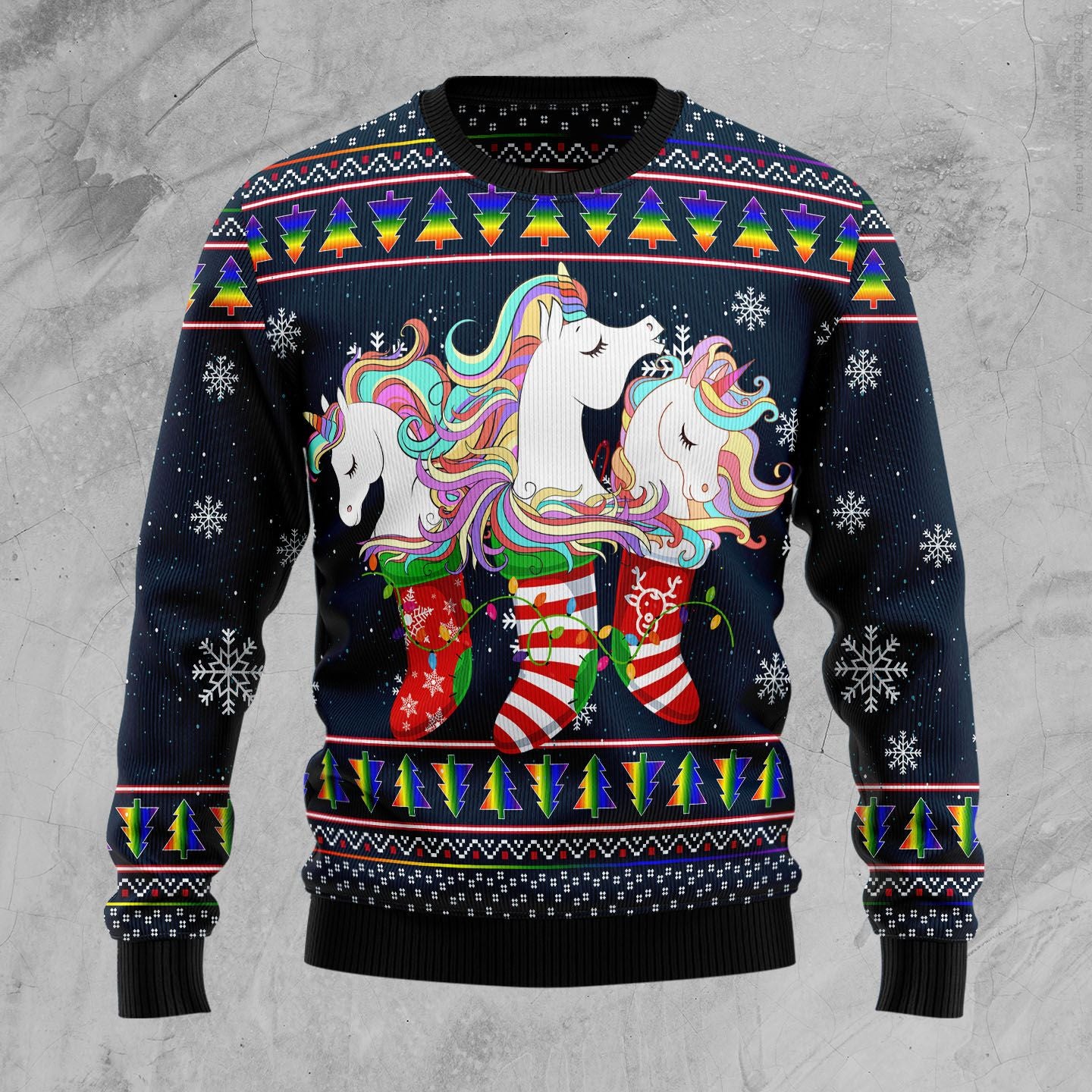 Unicorn Socks Xmas – Ugly Christmas Sweatshirt