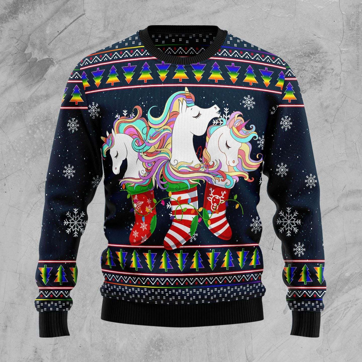 Unicorn Socks Xmas – Ugly Christmas Sweatshirt