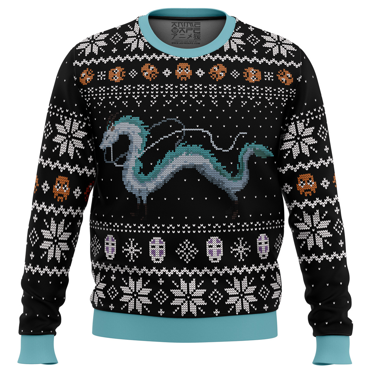 Studio Ghibli Haku Spirited Away Miyazaki Ugly Christmas Sweatshirt