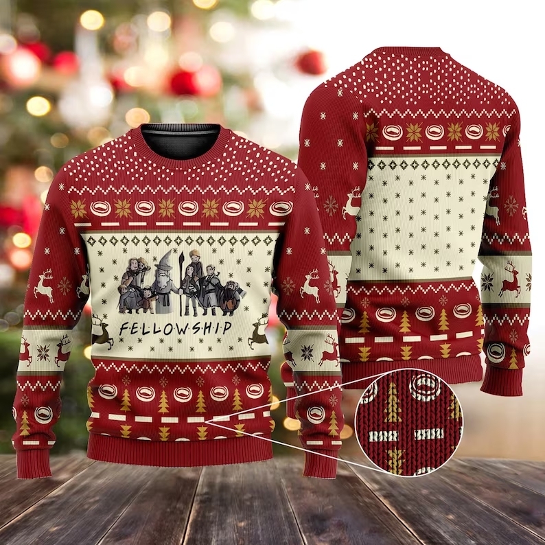 Fantasy Rings Movie Unisex Christmas Ugly Sweatshirt
