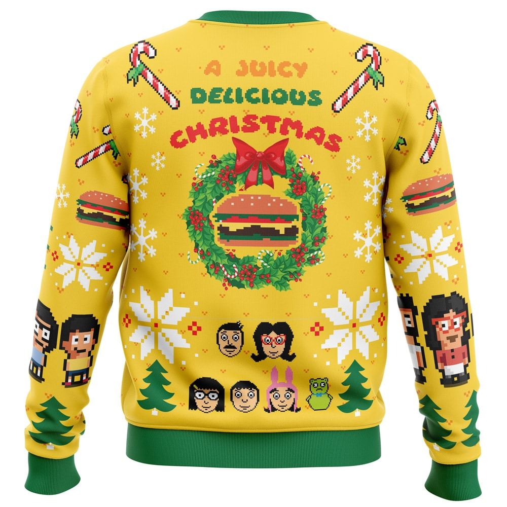 A Juicy Delicious Christmas Bob s Burgers Ugly Christmas Sweater