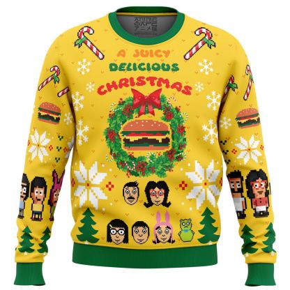 A Juicy Delicious Christmas Bob s Burgers Ugly Christmas Sweater