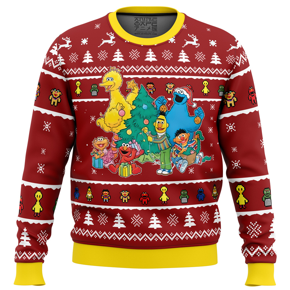 A Sesame Street Christmas Sesame Street Ugly Christmas Sweater
