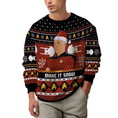 Captain Picard  Give me some Snow  Christmas Ugly Sweater