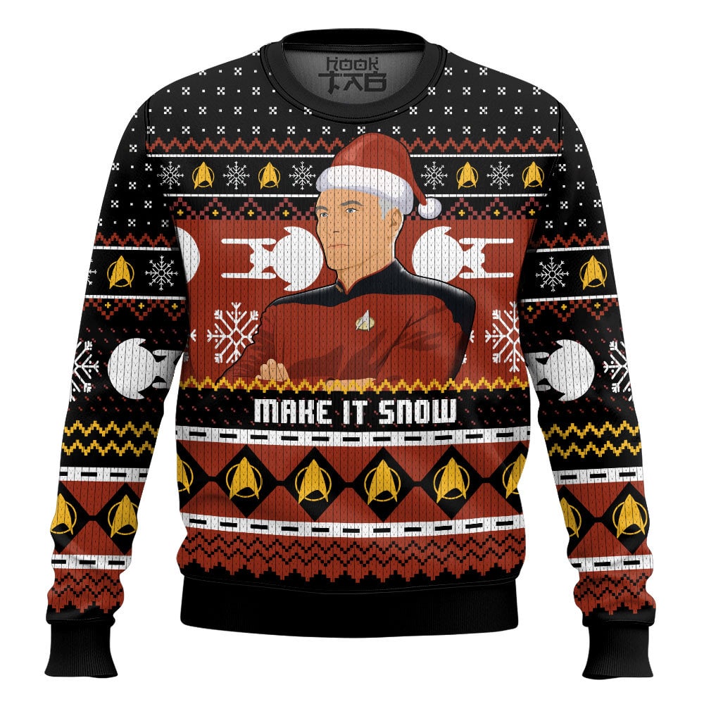 Captain Picard  Give me some Snow  Christmas Ugly Sweater