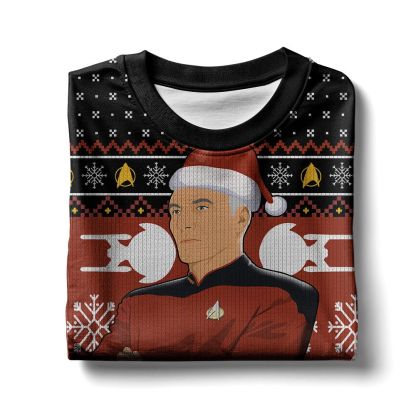 Captain Picard  Give me some Snow  Christmas Ugly Sweater