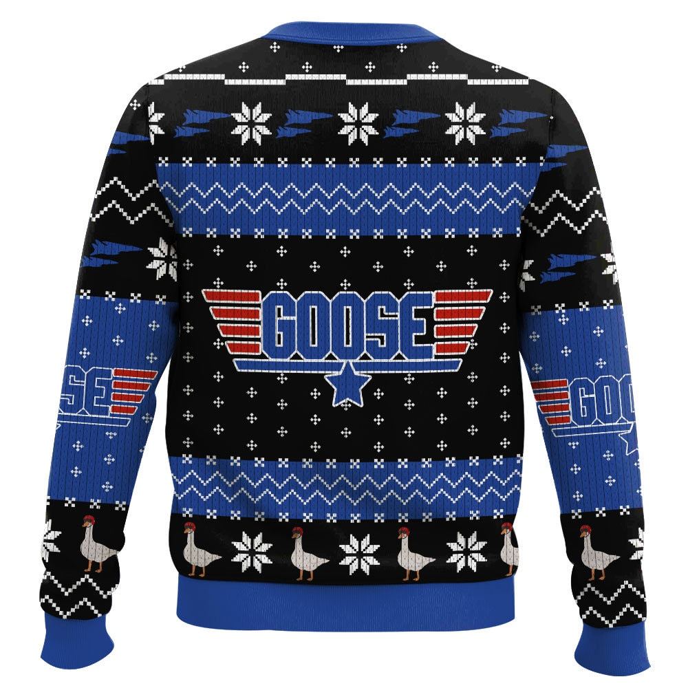 Goose Top Gun, I feel the need the need for speed Christmas Ugly Sweater