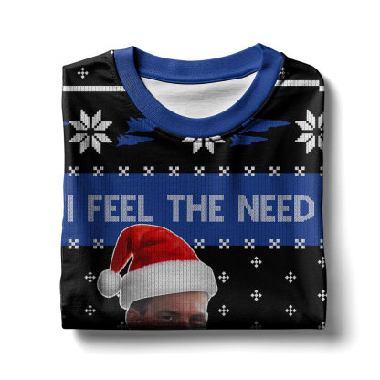 Goose Top Gun,  I feel the need the need for speed  Christmas Ugly Sweater