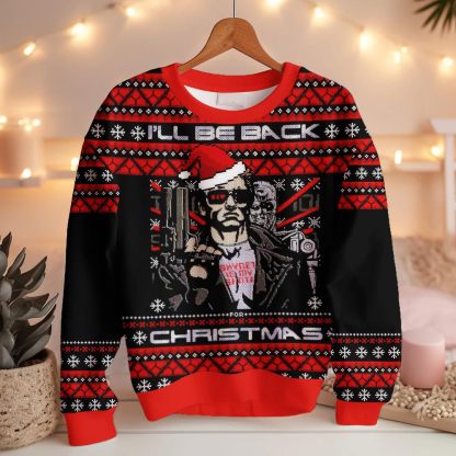 Terminator  I ll Be Back , A Very Cyber Christmas Ugly Sweater