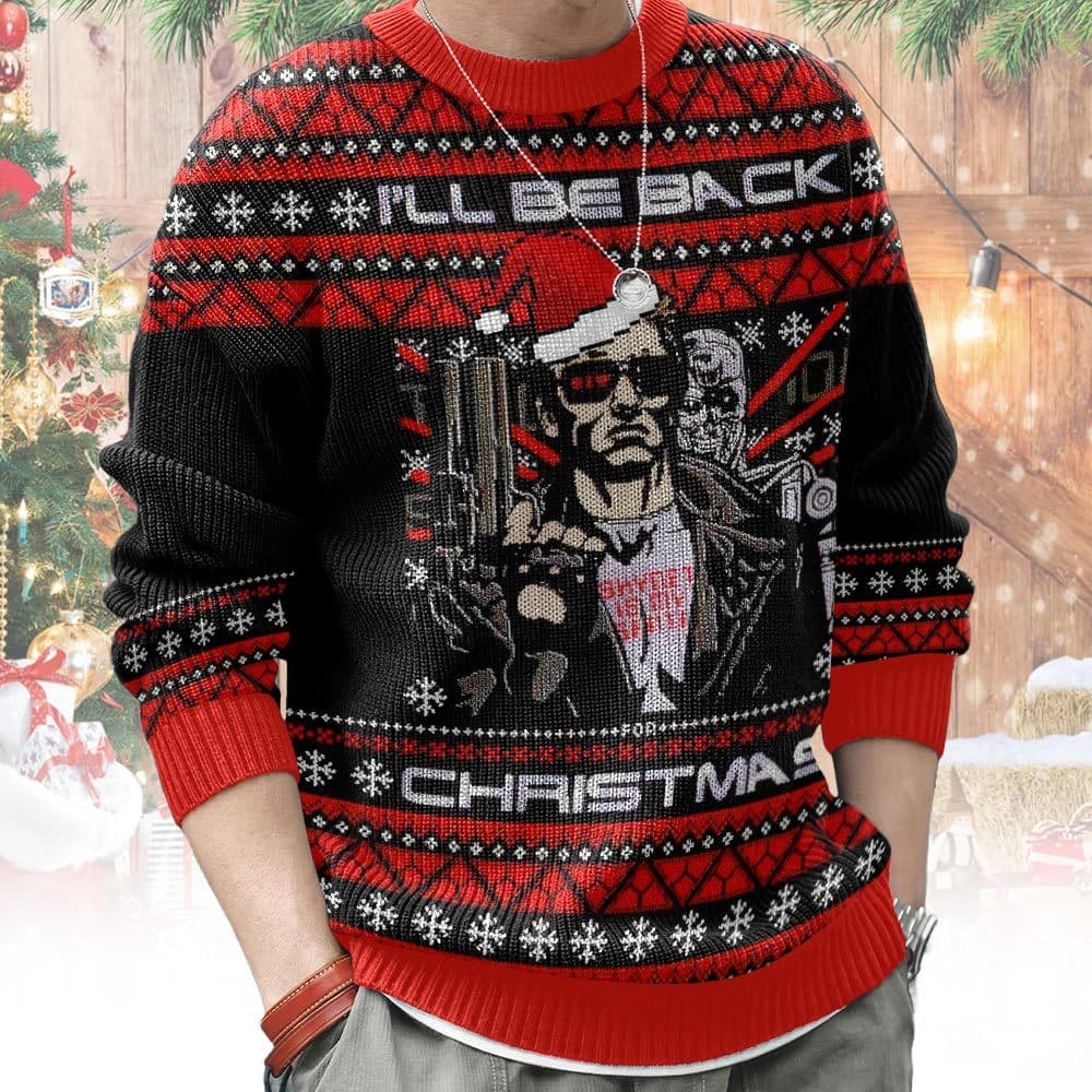 Terminator  I ll Be Back , A Very Cyber Christmas Ugly Sweater