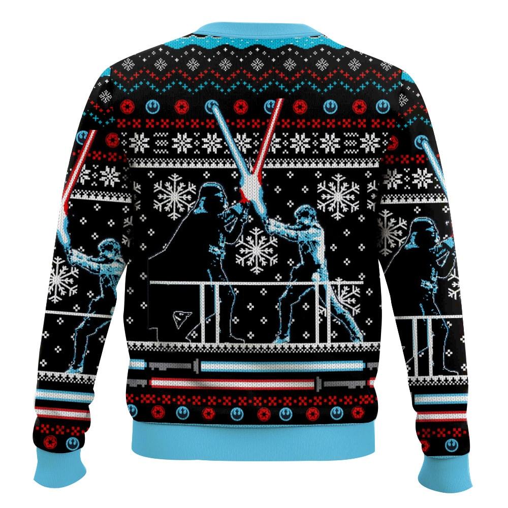 Star Wars, Lightsaber Duel Faux Ugly Christmas Sweater