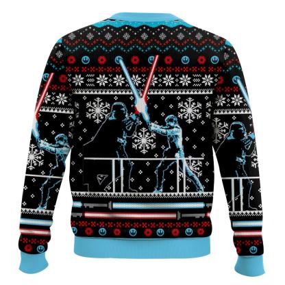 Star Wars, Lightsaber Duel Faux Ugly Christmas Sweater