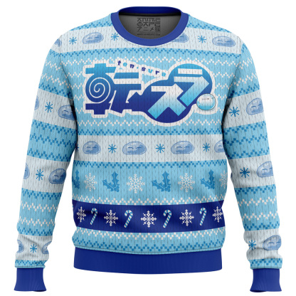 Blue Christmas That time I got reincarnated as a slime Christmas Ugly Sweater