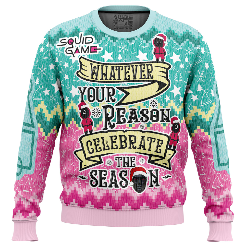 Celebrate the Season Squid Game Christmas Ugly Sweater