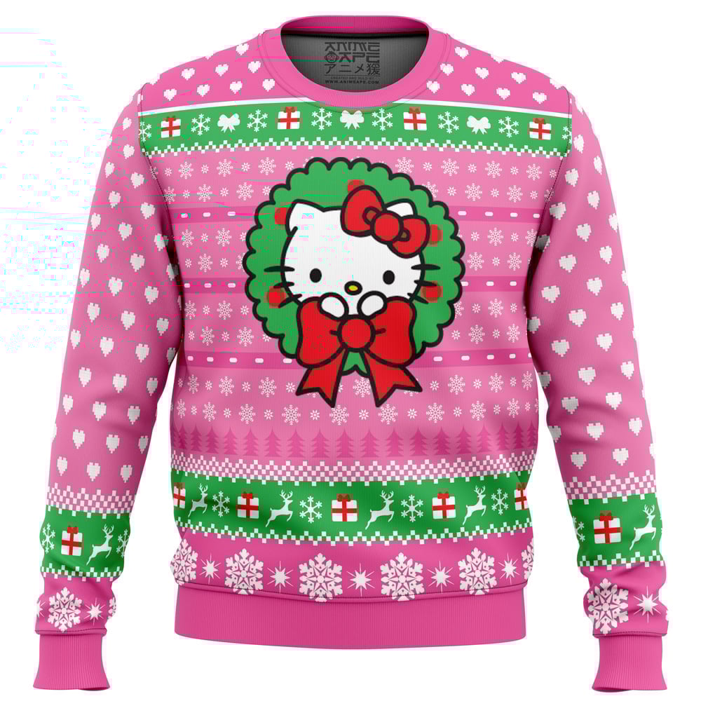 Cute Christmas Hello Kitty Ugly Christmas Sweater
