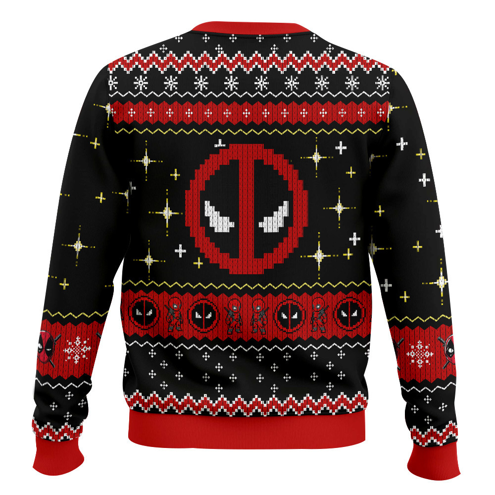 Sorry I m Late I had to walk my dogpool Deadpool Ugly Sweater