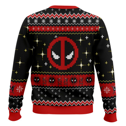 Sorry I m Late I had to walk my dogpool Deadpool Ugly Sweater