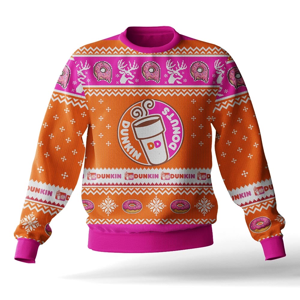 Dunkin  (formerly Dunkin  Donuts) Ugly Sweater