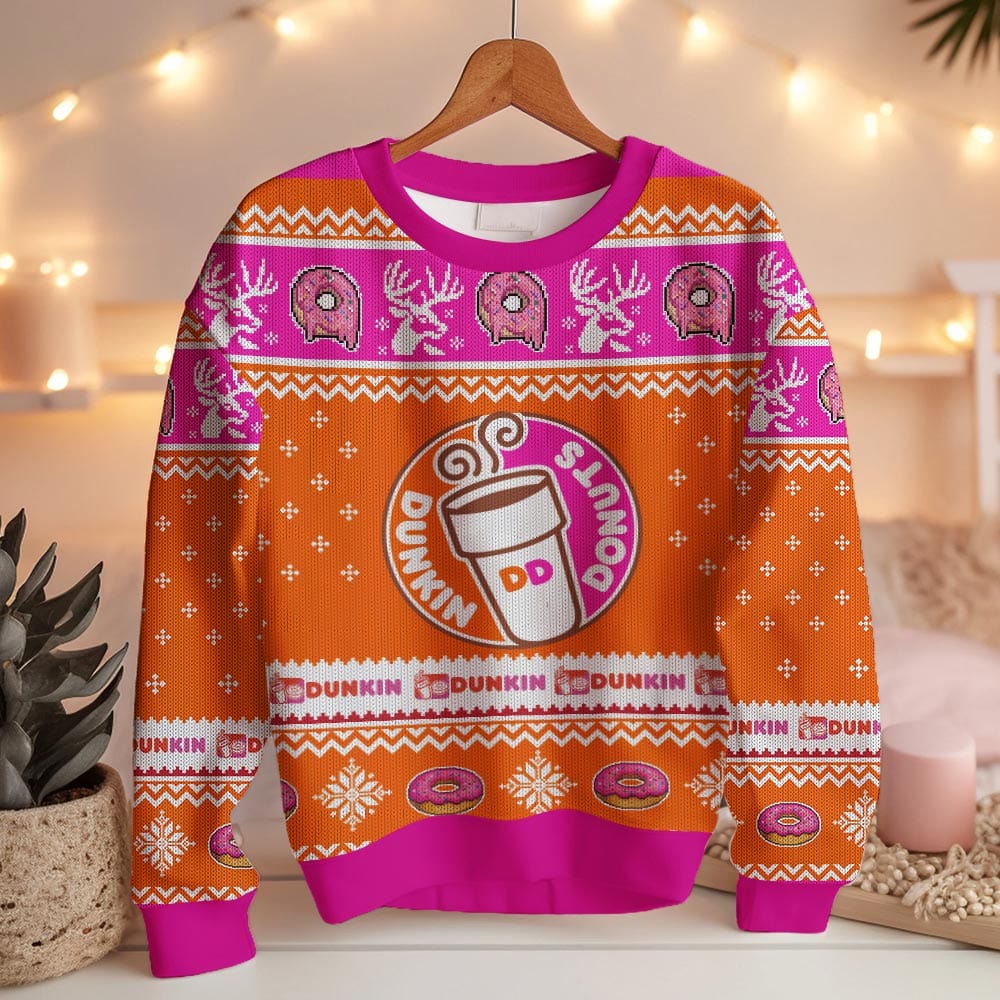 Dunkin  (formerly Dunkin  Donuts) Ugly Sweater