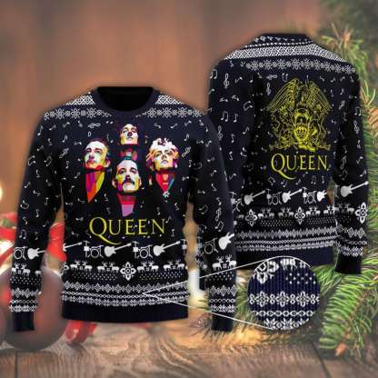 Freddie Mercury Ugly Christmas Sweater