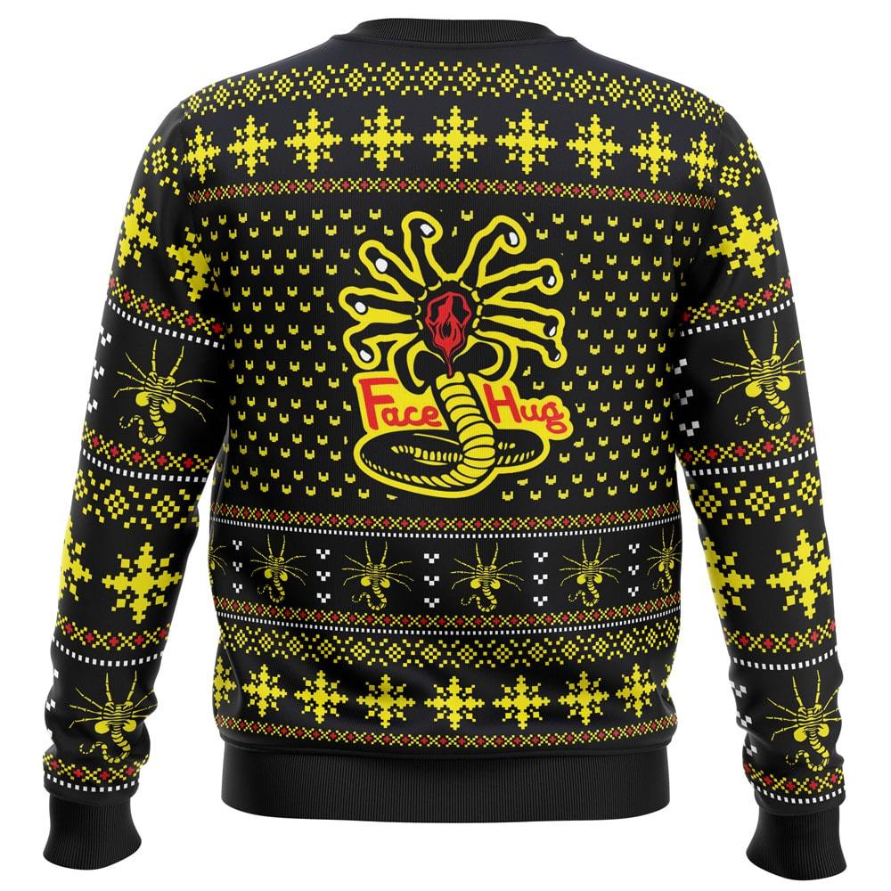 Face Hugs For Everyone Alien Ugly Christmas Sweater