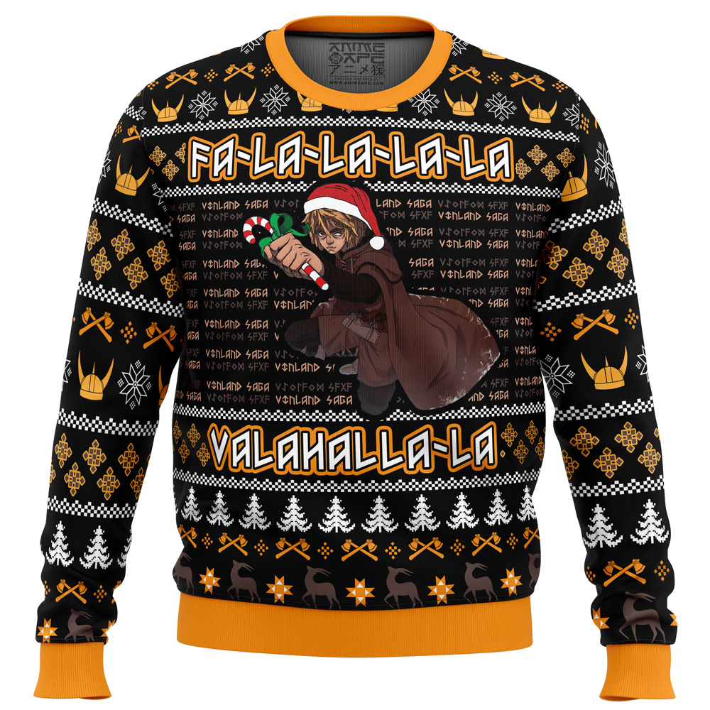 Falalala Valahalla Vinland Saga Christmas Ugly Sweater