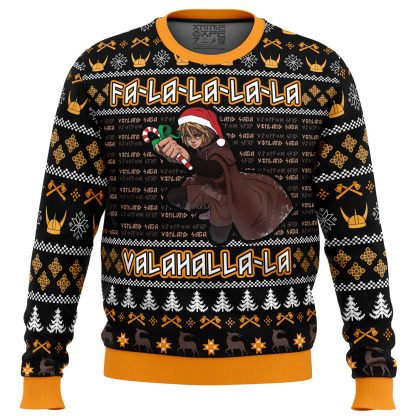 Falalala Valahalla Vinland Saga Christmas Ugly Sweater