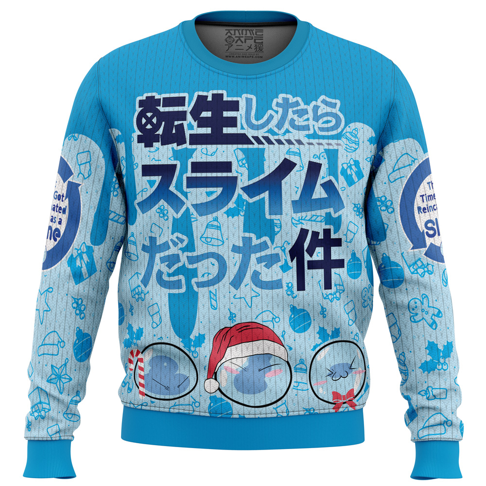 I Got Slimy That time I got reincarnated as a slime Christmas Ugly Sweater