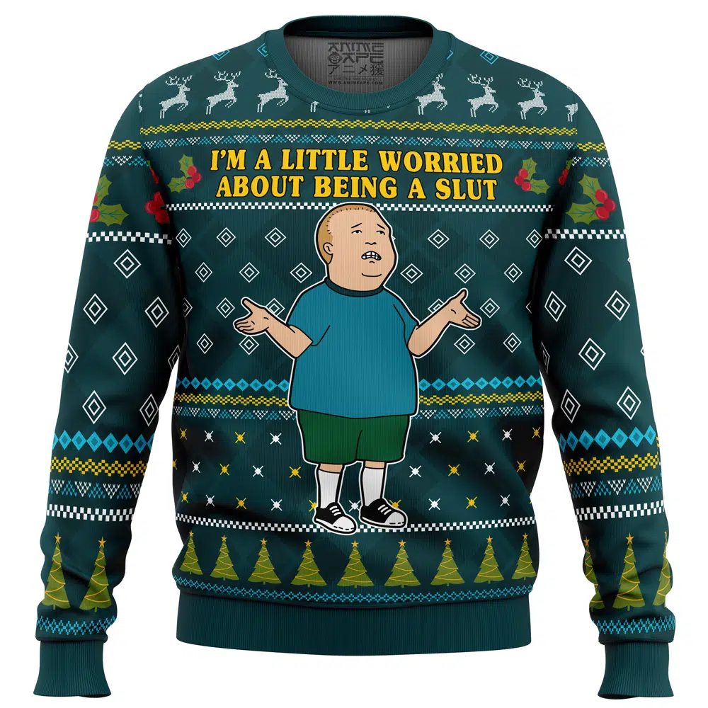 I m a Little Worried King Of The Hill Ugly Christmas Sweater