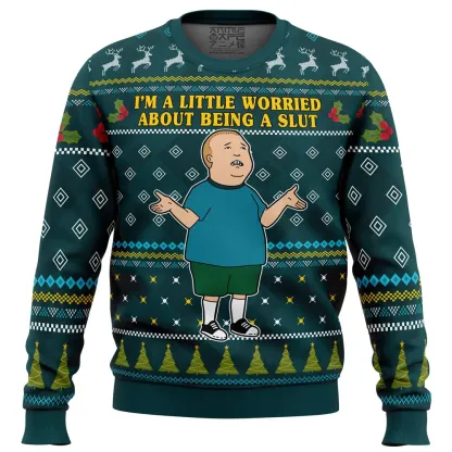 I m a Little Worried King Of The Hill Ugly Christmas Sweater