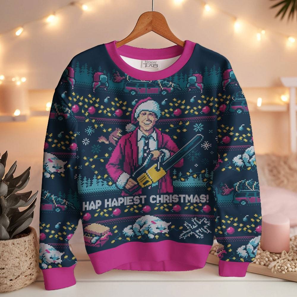 Hap Hapiest Christmas National Lampoon s Christmas Vacation Ugly Sweater