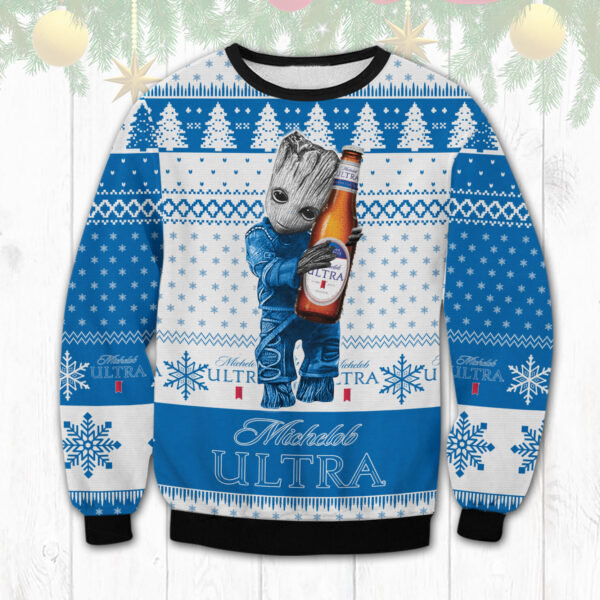 Michelob Ultra Groot Ugly Sweater