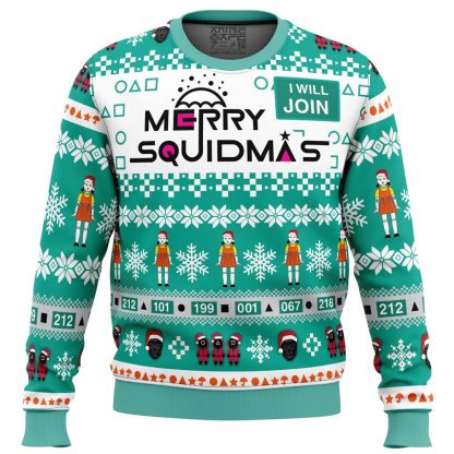 Merry Squidmas Squid Game Christmas Ugly Sweater