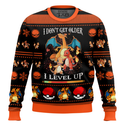 I dont get older I level up Charizard Ugly Sweater