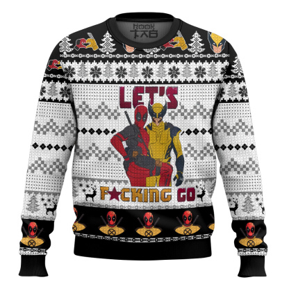Let s Go Deadpool Wolverine Ugly Sweater