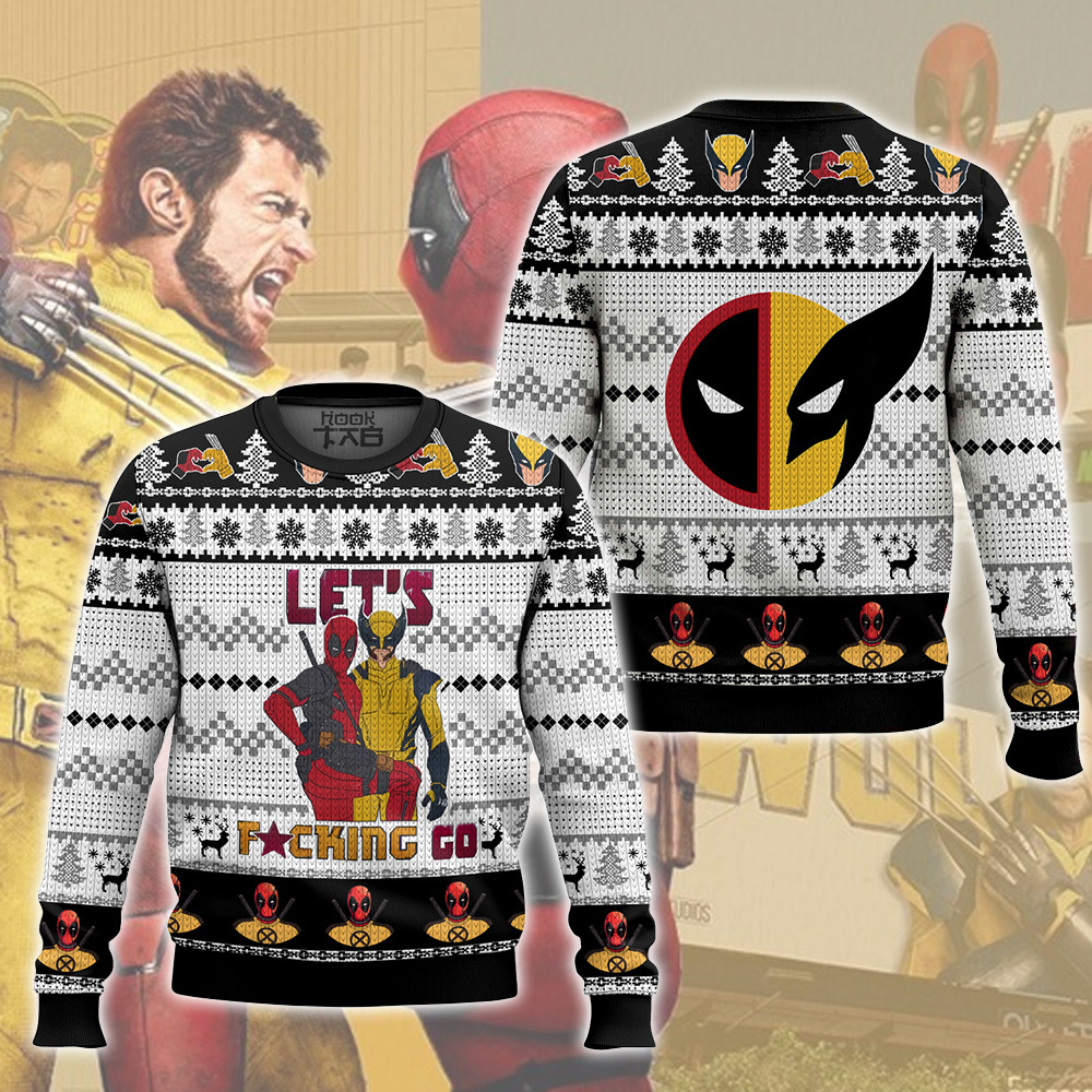 Let s Go Deadpool Wolverine Ugly Sweater