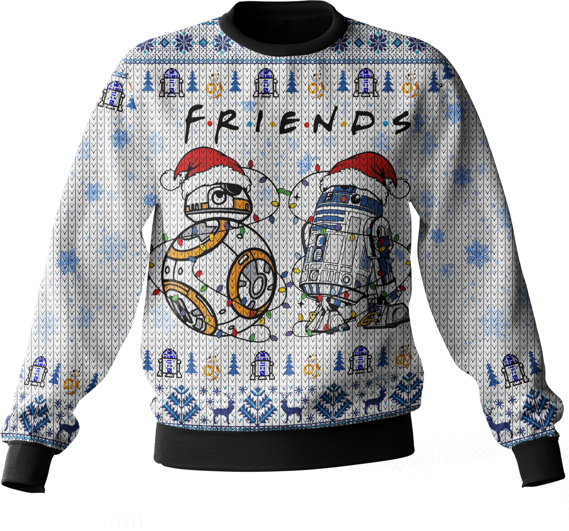 Star Wars R2-D2   BB-8 Friends Ugly Sweater