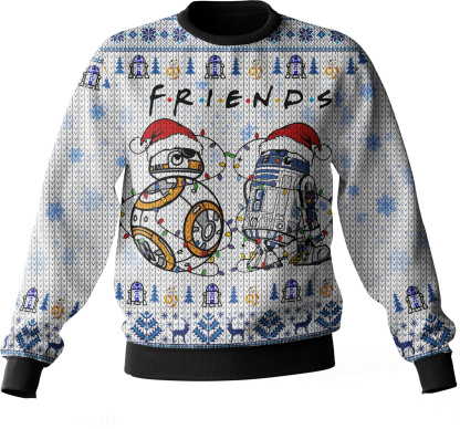 Star Wars R2-D2   BB-8 Friends Ugly Sweater