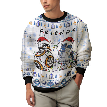 Star Wars R2-D2   BB-8 Friends Ugly Sweater