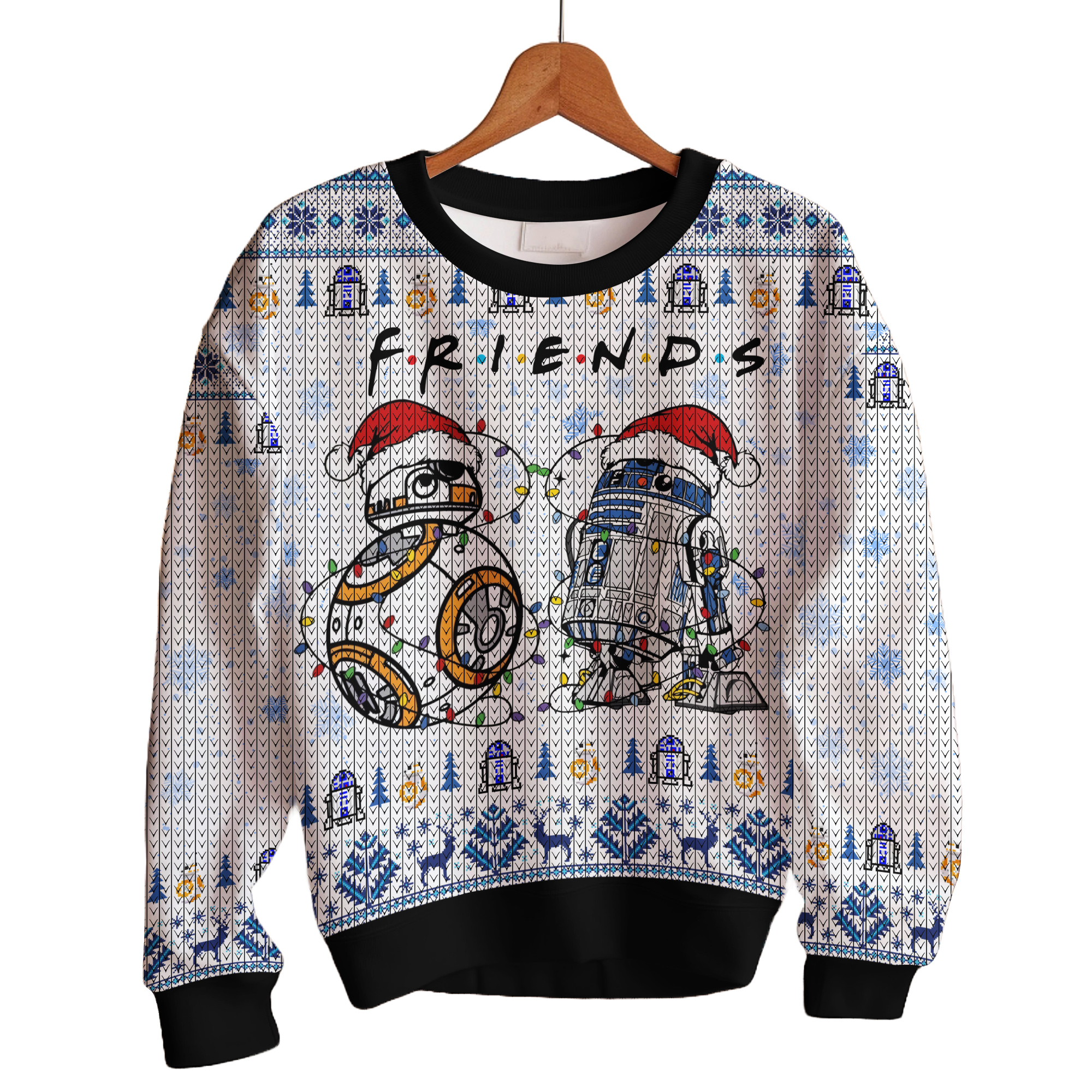 Star Wars R2-D2   BB-8 Friends Ugly Sweater