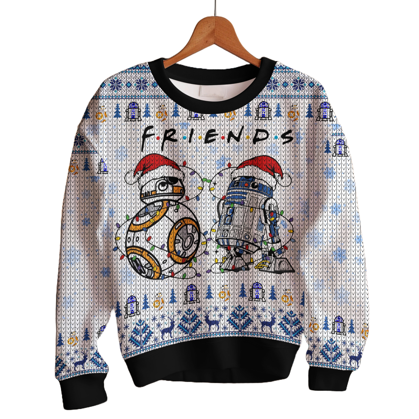 Star Wars R2-D2 BB-8 Friends Ugly Sweater