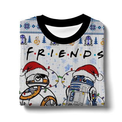 Star Wars R2-D2   BB-8 Friends Ugly Sweater