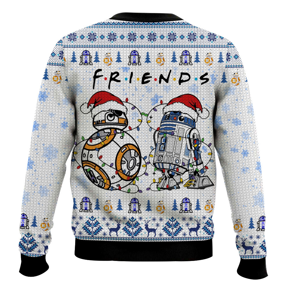 Star Wars R2-D2 BB-8 Friends Ugly Sweater