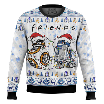 Star Wars R2-D2   BB-8 Friends Ugly Sweater