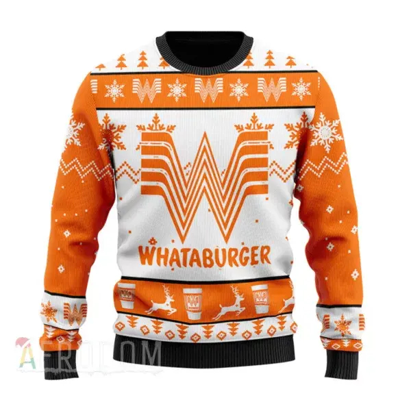Whataburger Christmas Ugly Sweater