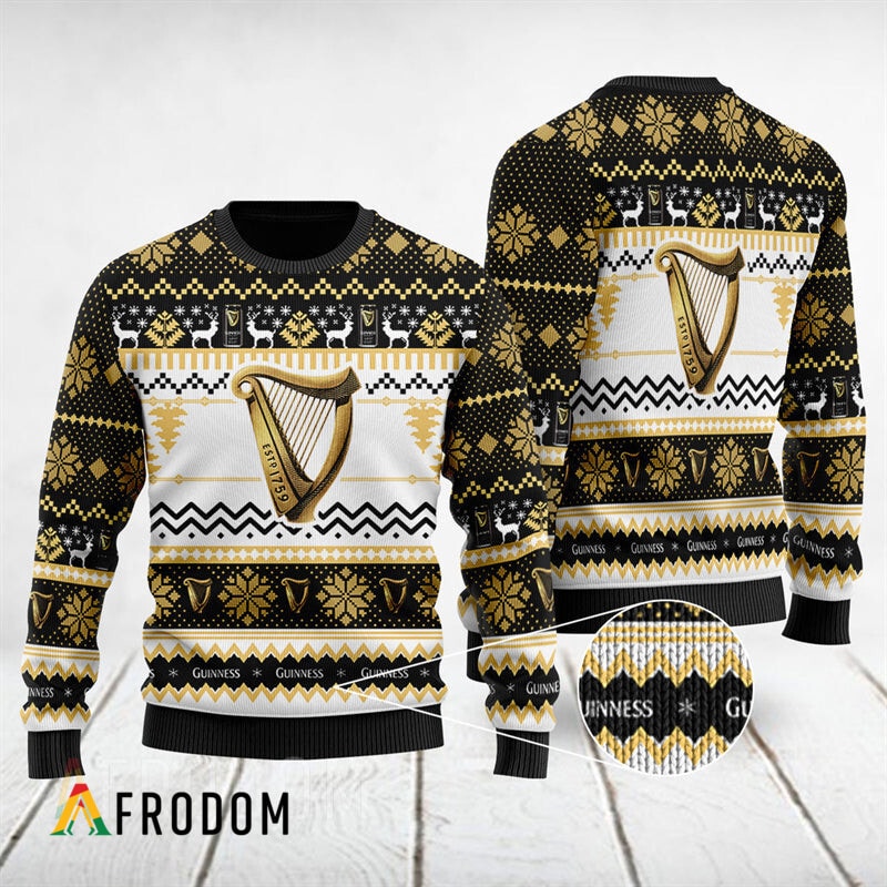 Modern Guinness Christmas Ugly Sweater
