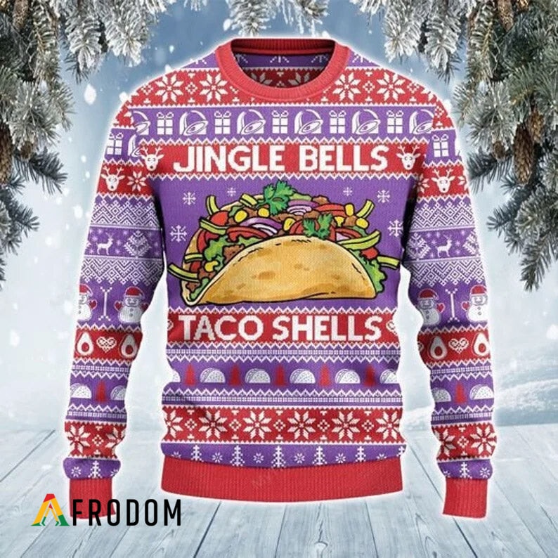 Jingle Bells Taco Shells Christmas Ugly Sweater