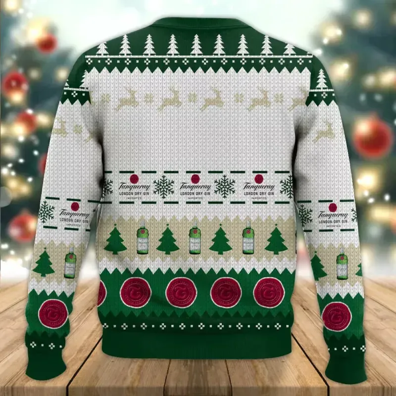 Tanqueray London Dry Gin Reindeer Snowflake Ugly Sweater